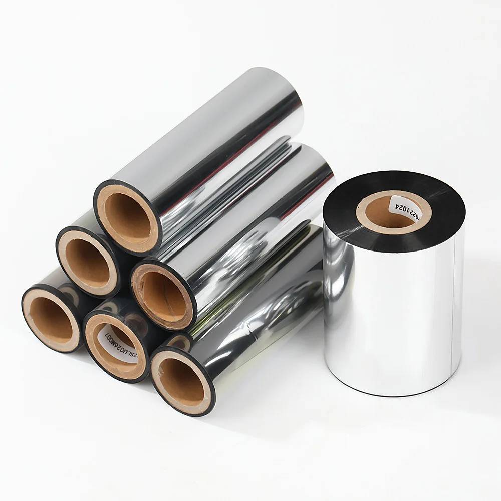Black  Wax Ribbon Thermal Transfer Ribbon TTR 110mm*300m for Barcode Label Printer