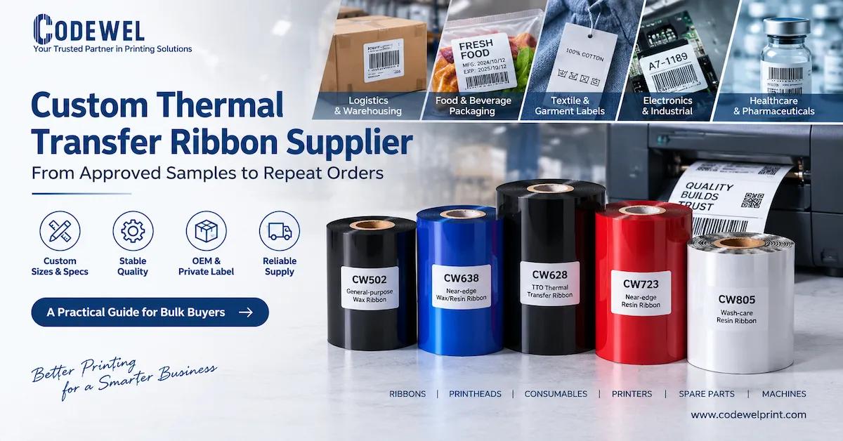 Custom Thermal Transfer Ribbon Supplier: From Approved Samples to Repeat Orders