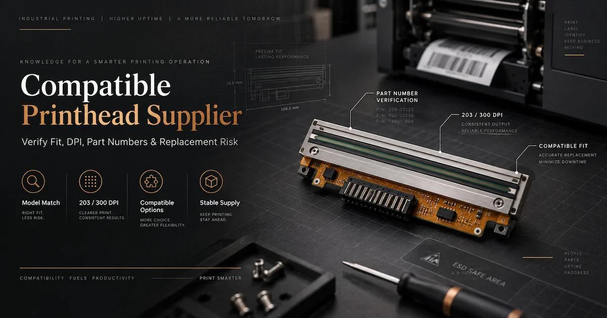 Compatible Printhead Supplier: How Buyers Verify Fit, DPI, Part Numbers, and Replacement Risk