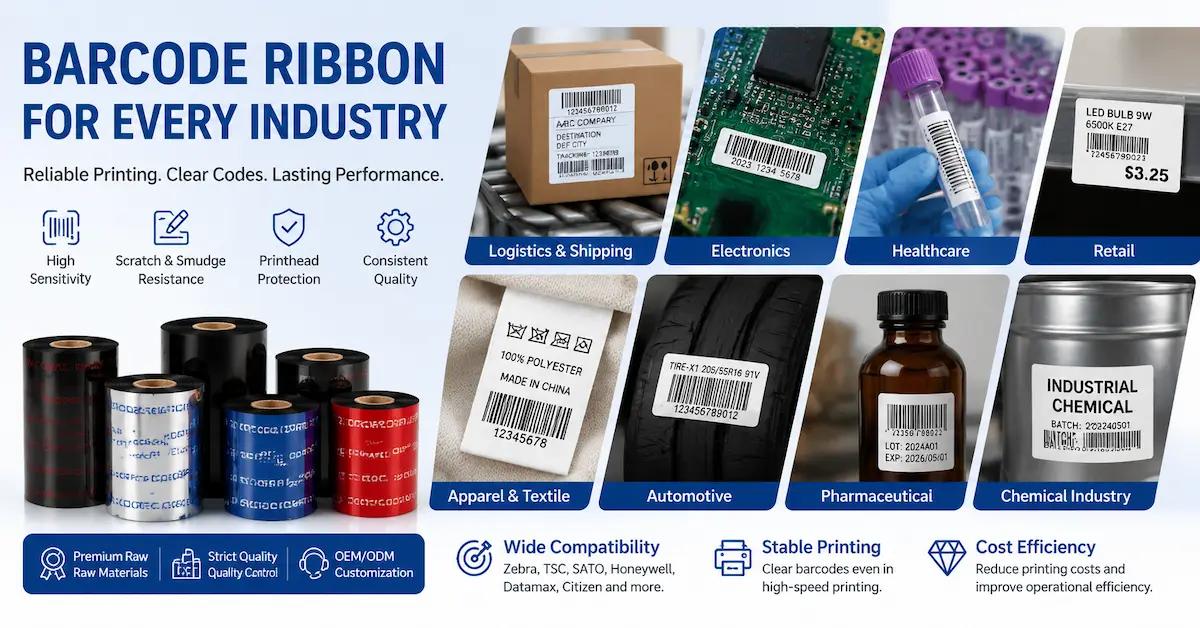 How to Choose a Barcode Ribbon Supplier for Reliable Bulk Orders
