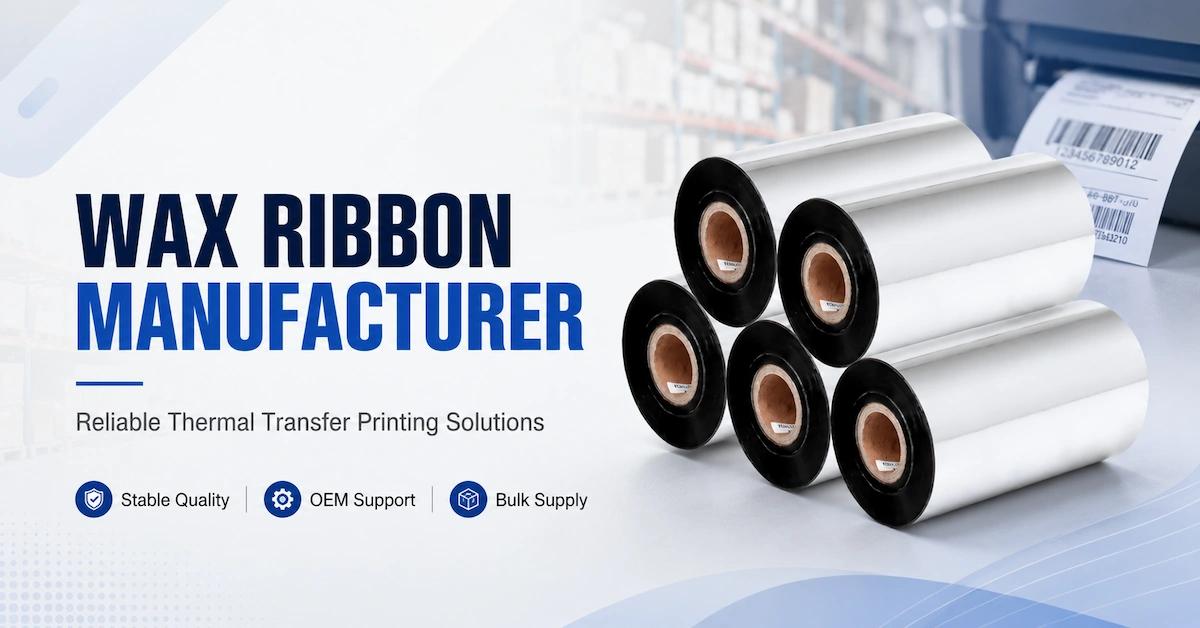 How to Choose a Reliable Wax Ribbon Manufacturer for Barcode Printing
