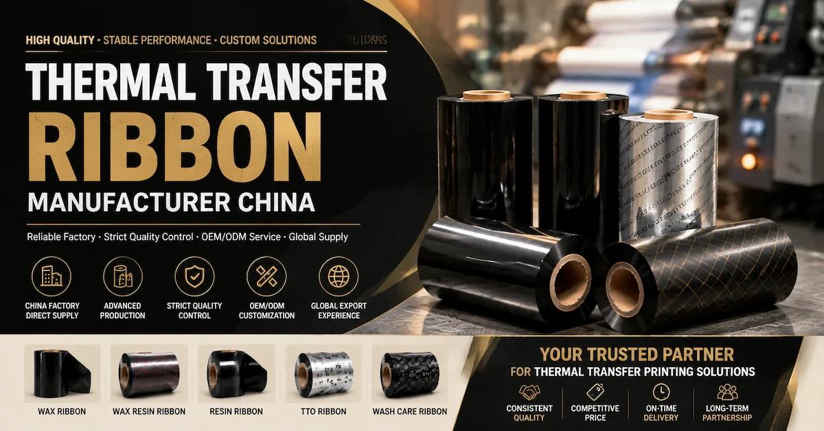 Thermal Transfer Ribbon Manufacturer China: How to Choose a Reliable Factory Partner
