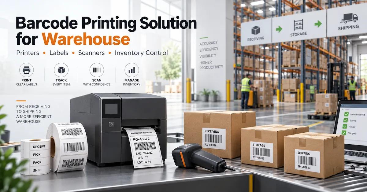 Barcode Printing Solution for Warehouse: How to Build a Reliable Label, Printer, Ribbon, and Scanning Workflow